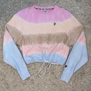 PINK Victoria’s Secret Pastel Tie Crewneck